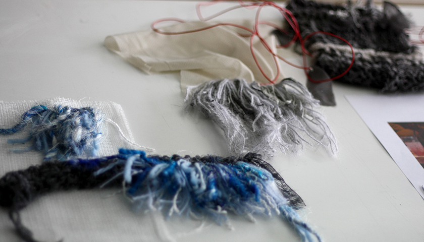 Material samples by Eveliina Matilda